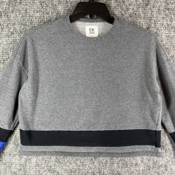 Fabletics Sweatshirt Women Small Demi Lavato Cropped Pullover Casual Long-Sleeve - Picture 3 of 10